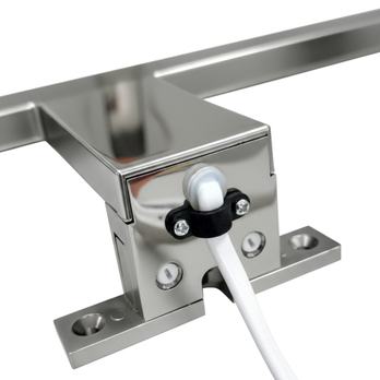 Kúpeľňové nástenné LED svietidlo QTEC chróm, šírka 30 cm 3