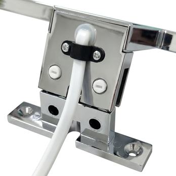 Kúpeľňové nástenné LED svietidlo QTEC chróm, šírka 30 cm 4