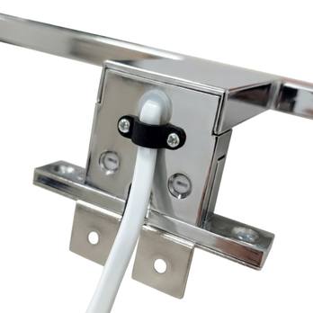 Kúpeľňové nástenné LED svietidlo QTEC chróm, šírka 30 cm 6