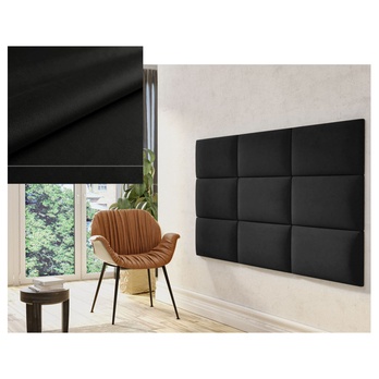 Čalúnený panel QUADRA II čierna 1