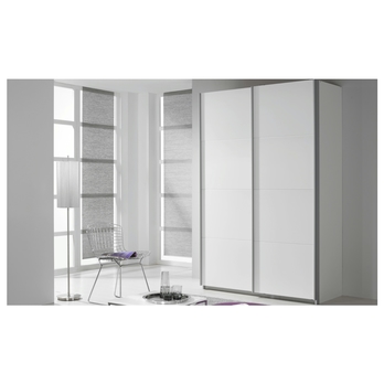 Šatníková skriňa QUADRA biela 1