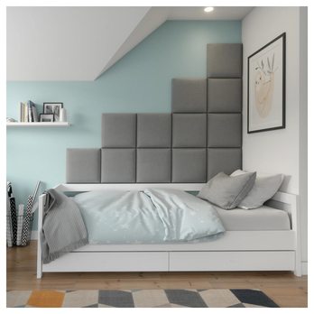 Čalúnený panel QUADRATTA I sivá, 40x40 cm 1