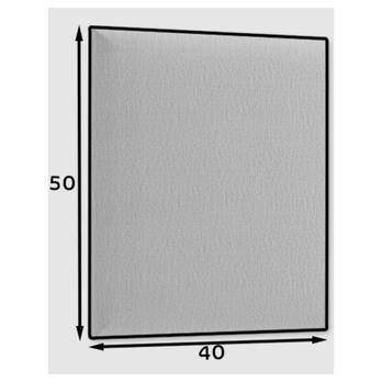 Čalúnený panel QUADRATTA IV sivá, 50x40 cm 3