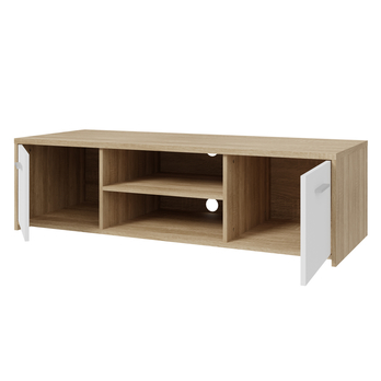 TV stolík QUADRO 13 dub sonoma/biela 2