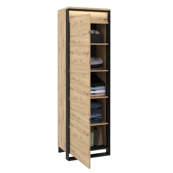 Skriňa/regál QUANT 02 dub artisan/čierna 3