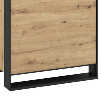 Skriňa/regál QUANT 02 dub artisan/čierna 5