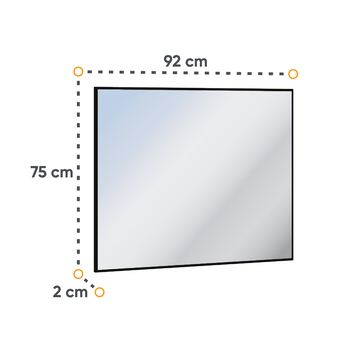 Zrkadlo QUANT QG-05 čierna 1