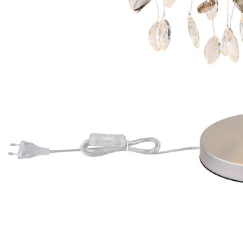 Stolná lampa QUEENA strieborná 3