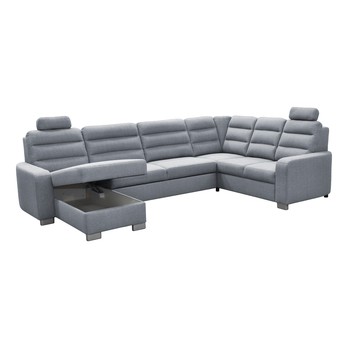 Sedacia súprava QUEENS ľavá, svetlosivá 2