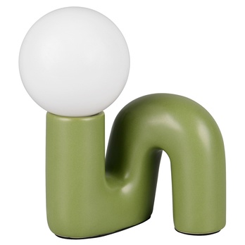 Stolná lampa QUINN biela/zelená 2