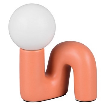Stolná lampa QUINN biela/marhuľová 1
