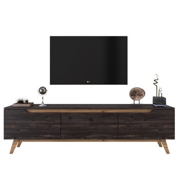 TV stolík QUINN tmavý orech 3