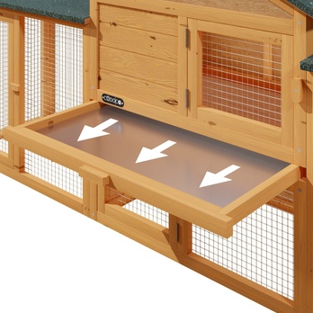 Domček pre králiky RABBIT 2 prírodná 6
