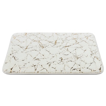 Kúpeľňová predložka RABBIT SHINE ivory/zlatá, 60x100 cm 1