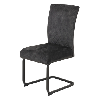 Jedálenská stolička RACHEL I S vintage antracitová, sada 2 ks 3