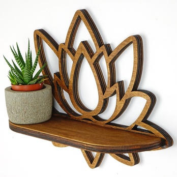 Nástenná polica RAF orech 2