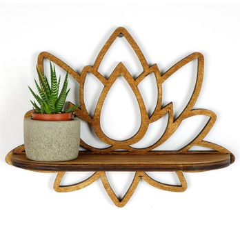 Nástenná polica RAF orech 3