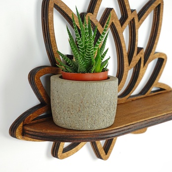 Nástenná polica RAF orech 5