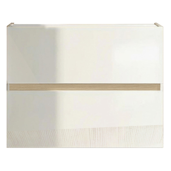 Skrinka na topánky RAINBOW 3 svetlý dub/biela vysoký lesk 3