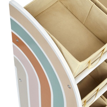 Detský regál RAINBOW biela 2