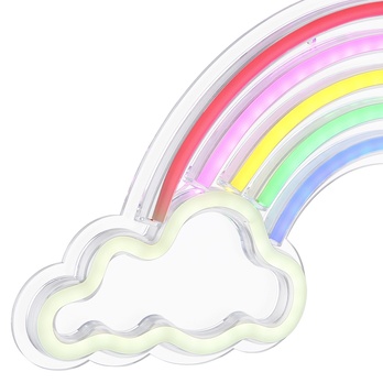 Nástenné LED svietidlo RAINY biela/priehľadná/viacfarebná 6