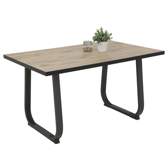 Jedálenský stôl RALNA dub viking/antracitová 3