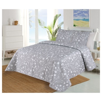 Prikrývka s obliečkami RAMAS sivá, 2 ks 45x45 a 220x240 cm 1