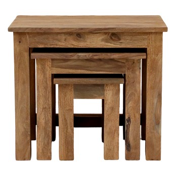 Odkladací stolík RAMIL II palisander, sada 3 ks 1