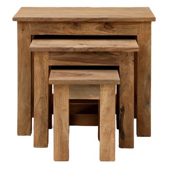 Odkladací stolík RAMIL II palisander, sada 3 ks 2