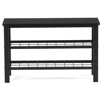 Lavica na topánky RAMON čierna/kov 3