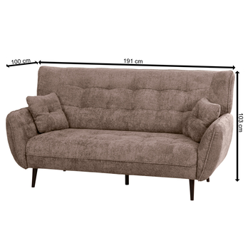 Pohovka RAMONA 2 sivá 2