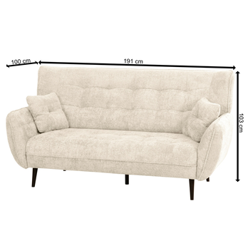 Pohovka RAMONA 2 krémová 2