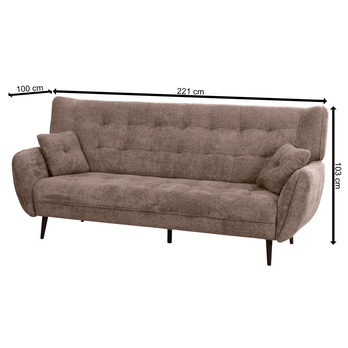 Pohovka RAMONA 3 sivá 2