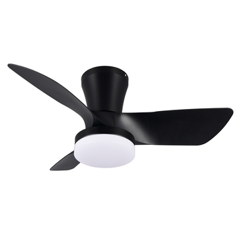 Stropné LED svietidlo s ventilátorom RANDERS čierna/biela 3
