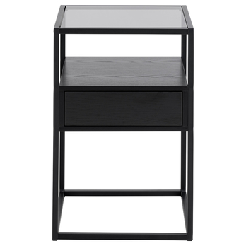 Nočný stolík RANDOLF čierna 4