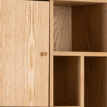 Knižnica RANGOON 2 prírodná 4