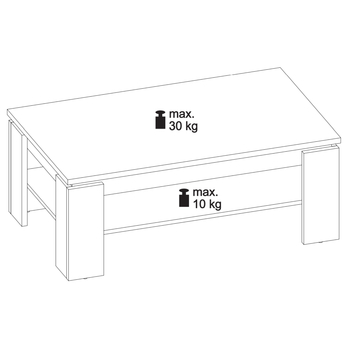 Konferenčný stolík RAPALLO gaštan 5