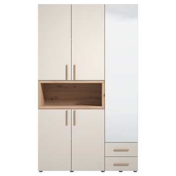 Šatníková skriňa RASL I kašmírová/dub artisan 2