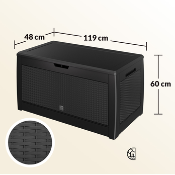 Záhradný box RATO antracitová 18