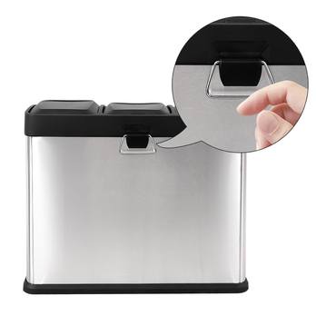 Kôš na triedený odpad RECYCLING sivá/čierna 2