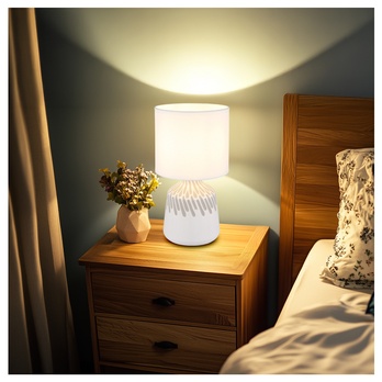 Stolná lampa RELA biela 1