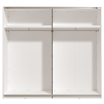 Šatníková skriňa RELIA biela 1