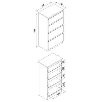 Komoda REMI RM04 dub sonoma 6