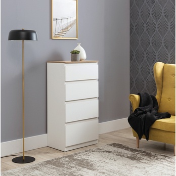 Komoda REMI RM04 dub evoke/biela 1