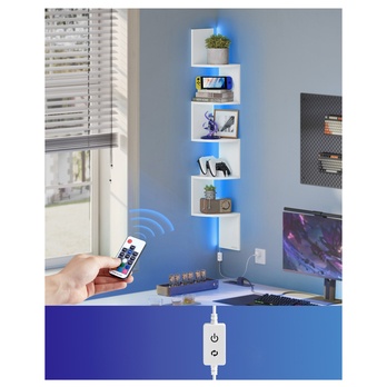 Nástenný regál REMOTE biela 3