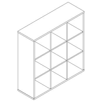 Regál RENA SC288 dub sonoma 2