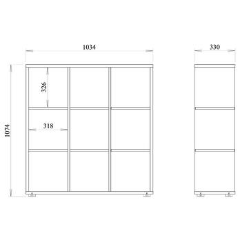 Regál RENA SC288 dub sonoma 3
