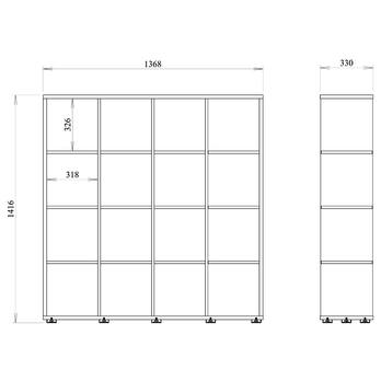 Regál RENA SC290 dub sonoma 3