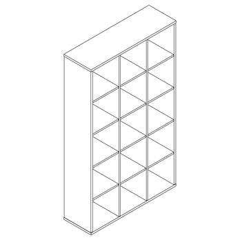Regál RENA SC291 biela 2