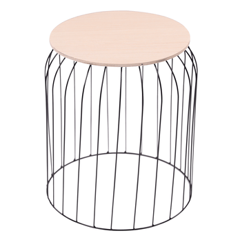 Odkladacie stolíky RENA čierna/prírodná, 3 ks 1